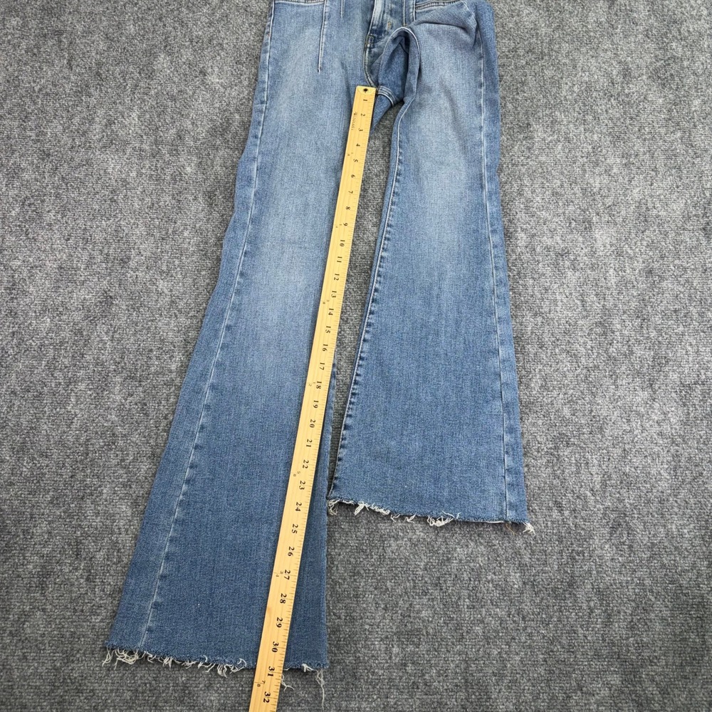 Free People We The‎ Free Jeans Womens 25x31 Jayde Flare Slim High Rise Raw Hem - Picture 11 of 16